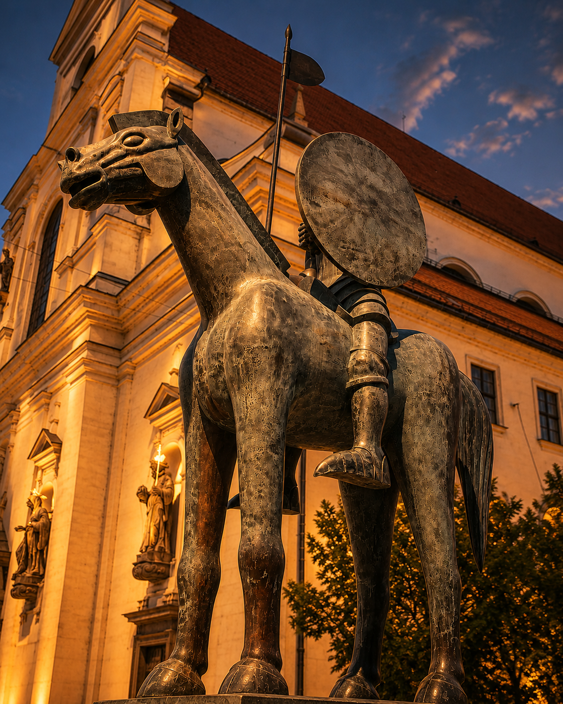 Horse statue meeting point